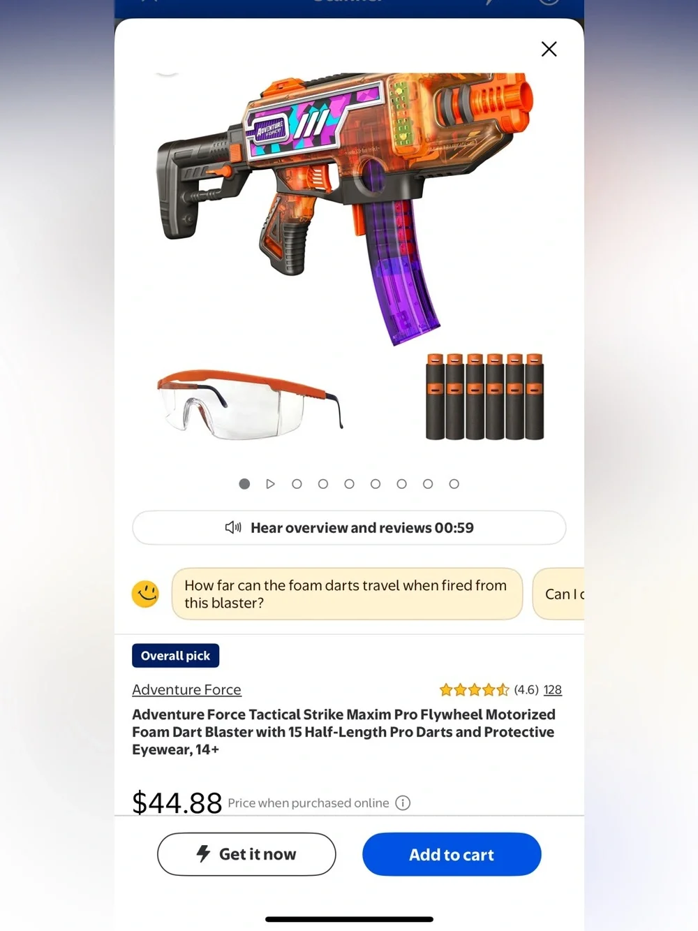 Maxim Pro Motorized Blaster - Orange and Purple